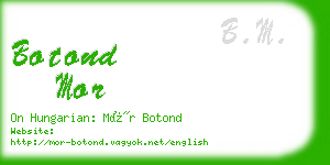 botond mor business card